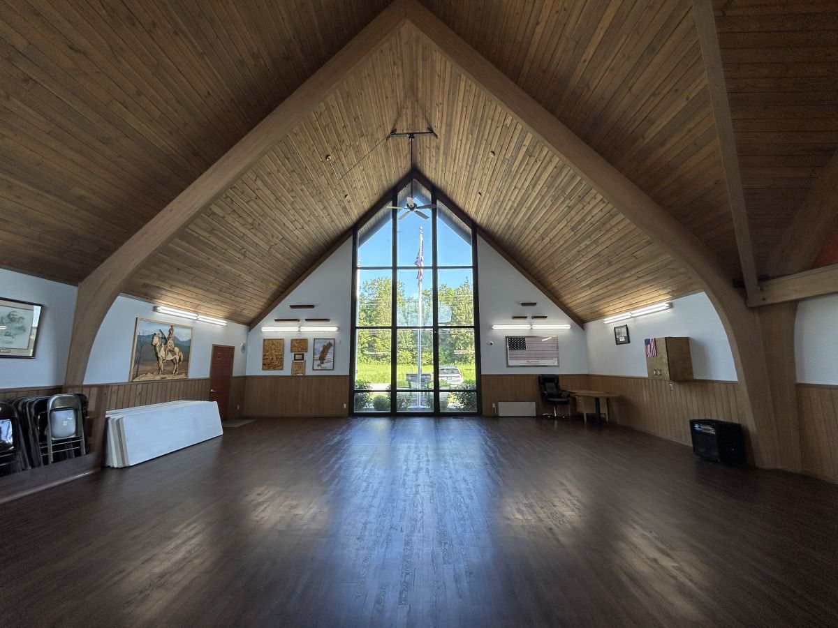 Upper room front view